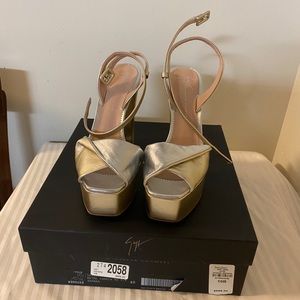 Sahara Giuseppe Zanotti silver and gold